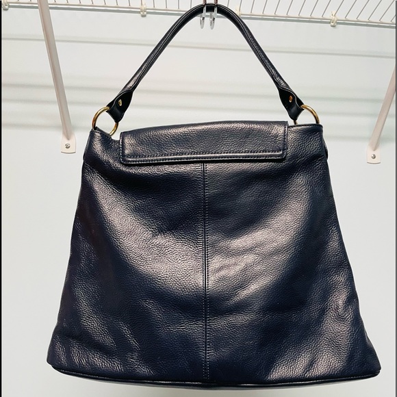 New beautiful dark red navy off white leather bags . Great Gifts! - Picture 2 of 4